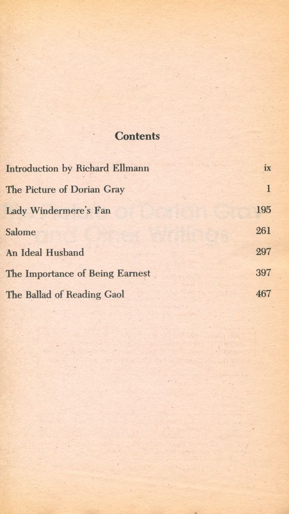 『The Picture of Dorian Gray and Other Writings』 2