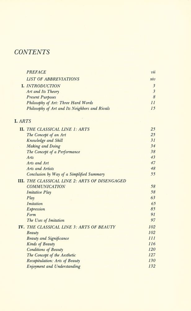 『The theory of the arts』 2