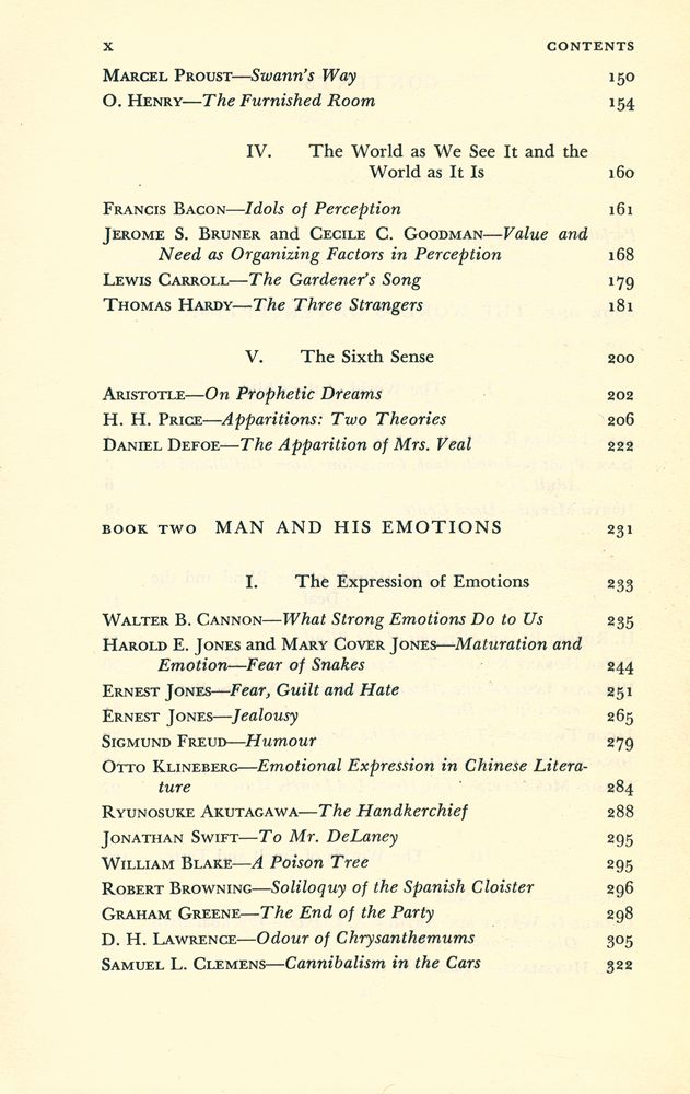『THE WORLD OF PSYCHOLOGY Ⅰ : THE WORLDS OF PERCEPTION MAN AND HIS EMOTIONS』 3
