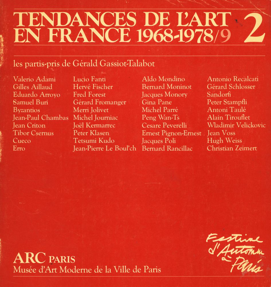 《TENDANCES DE L'ART EN FRANCE 1968 - 1978/9 (2)》 1