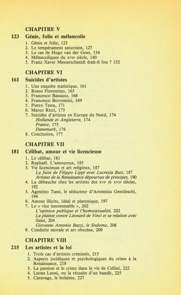 『Les enfants de Saturne : PSYCHOLOGIE & COMPORTEMENT DES ARTISTES de l’Antiquité à la Révolution française』 3