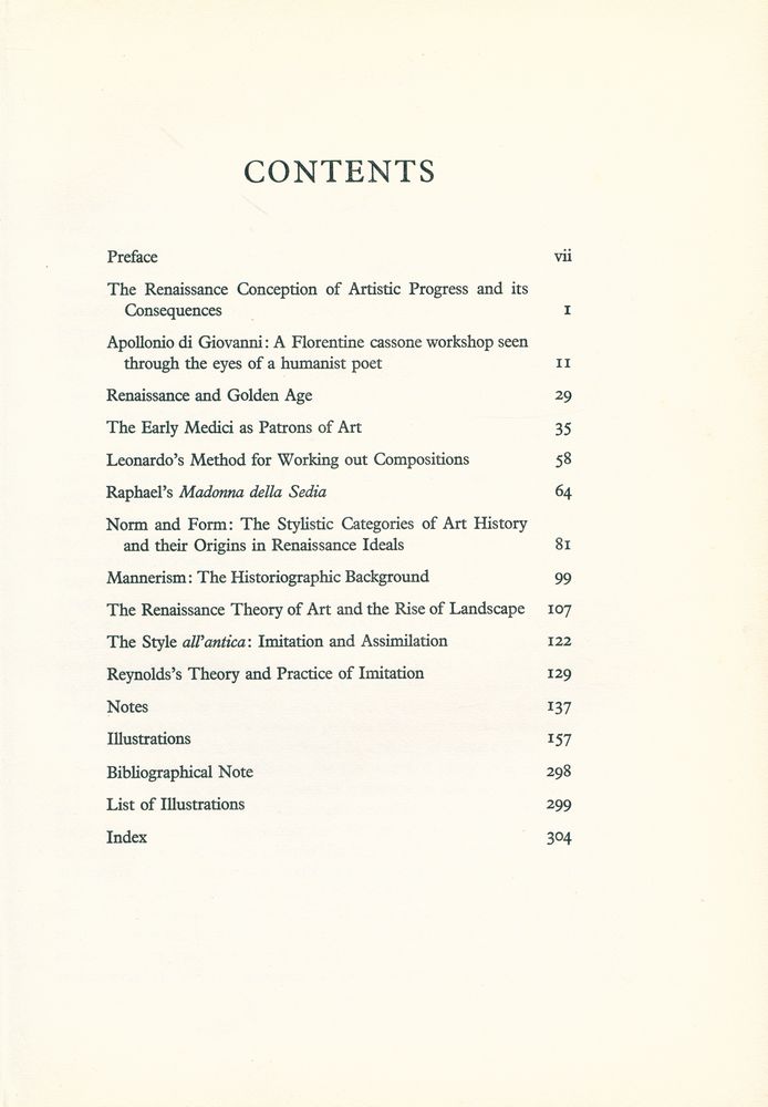 『Norm and Form : studies in the art of the Renaissance』 2