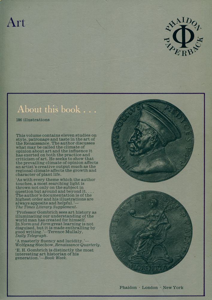『Norm and Form : studies in the art of the Renaissance』 3