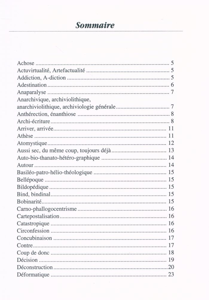 『Le vocabulaire de Derrida』 2