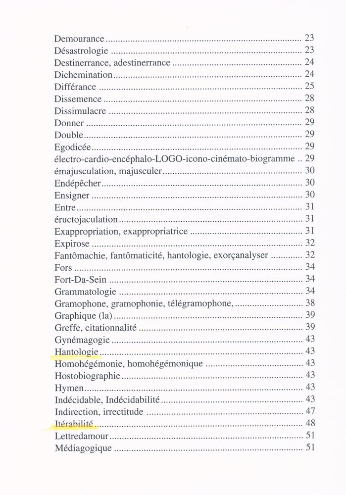 『Le vocabulaire de Derrida』 3
