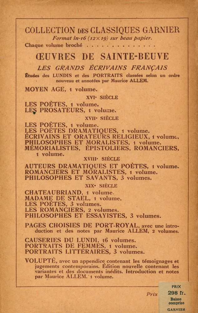 『LES GRANDS ÉCRIVAINS FRANÇAIS : ⅩVIIIe SIÈCLE, ROMANCIERS ET MORALISTES』 4