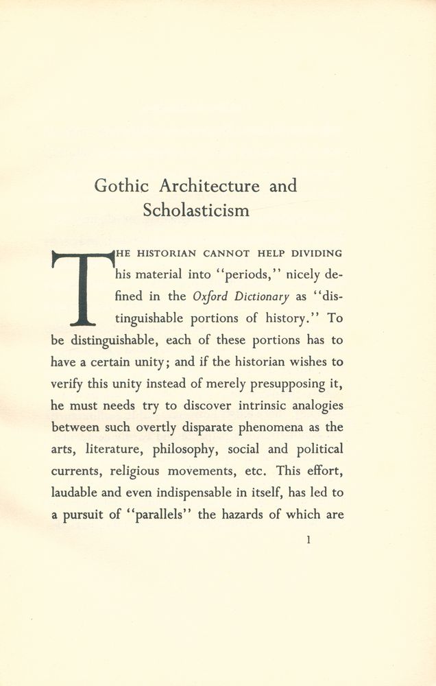 『Gothic Architecture and Scholasticism』 2