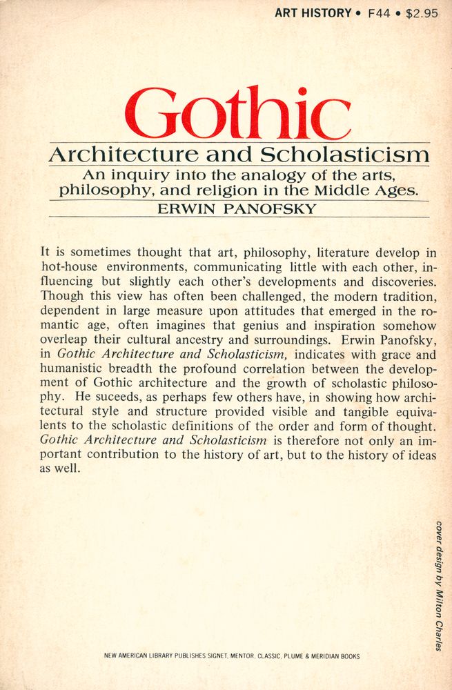 『Gothic Architecture and Scholasticism』 3