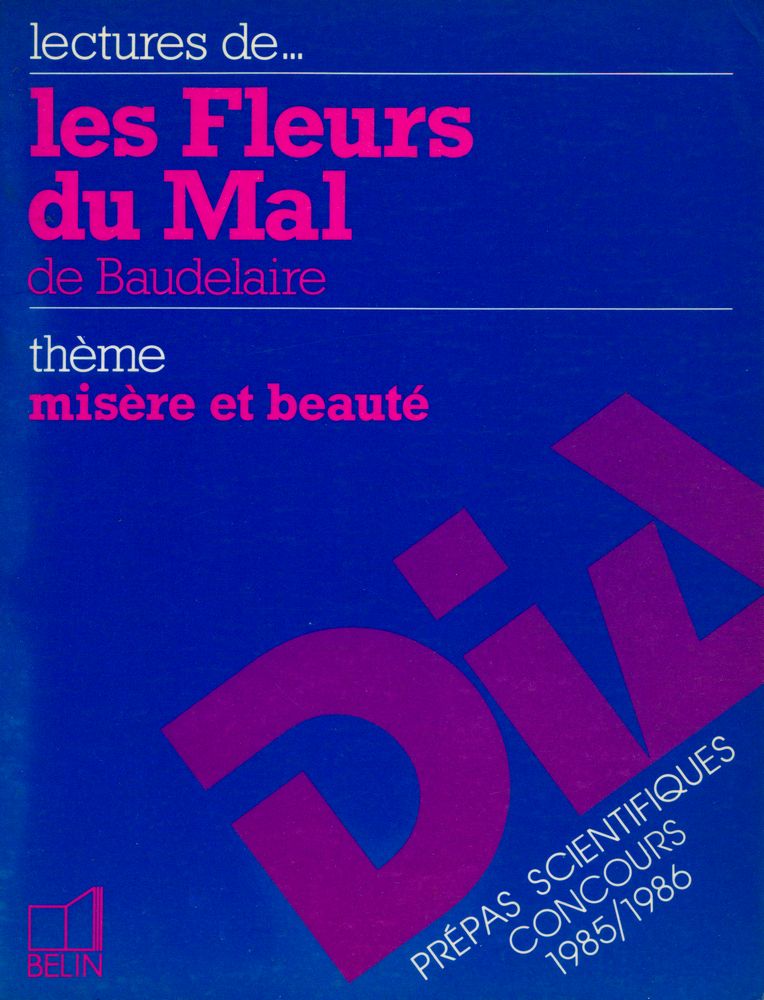 『Lectures de les fleurs du mal de Baudelaire : thème misère et beauté』 1