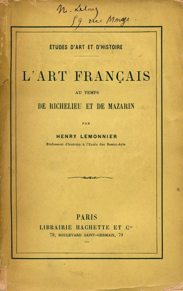 『L'ART FRANÇAIS : au temps de Richelieu et de Mazarin』 1