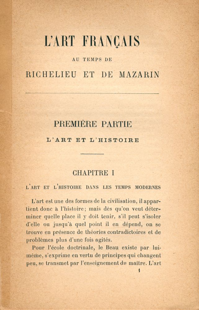 『L'ART FRANÇAIS : au temps de Richelieu et de Mazarin』 2