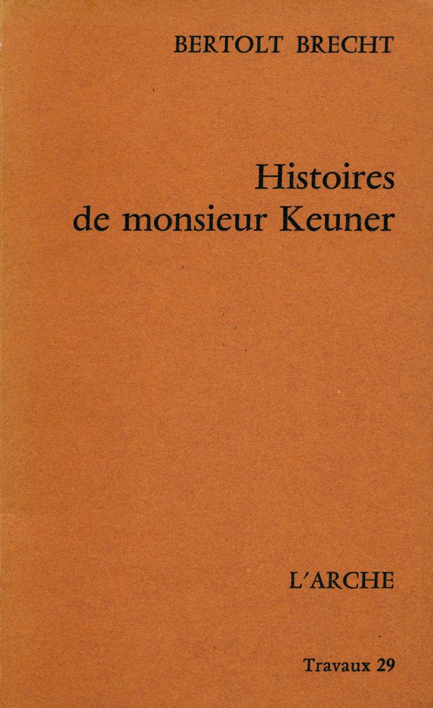 『Histoires de monsieur Keuner』 1