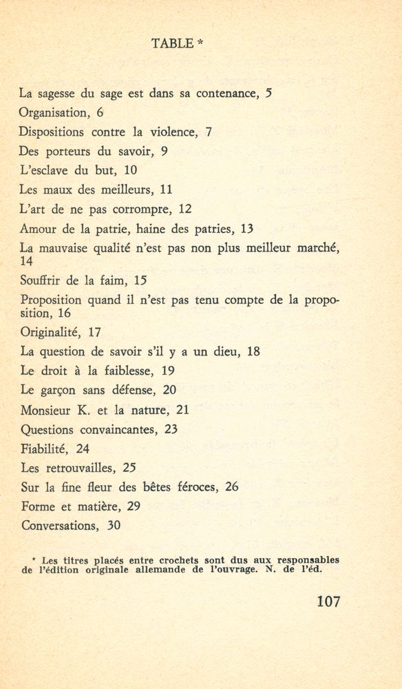 『Histoires de monsieur Keuner』 2
