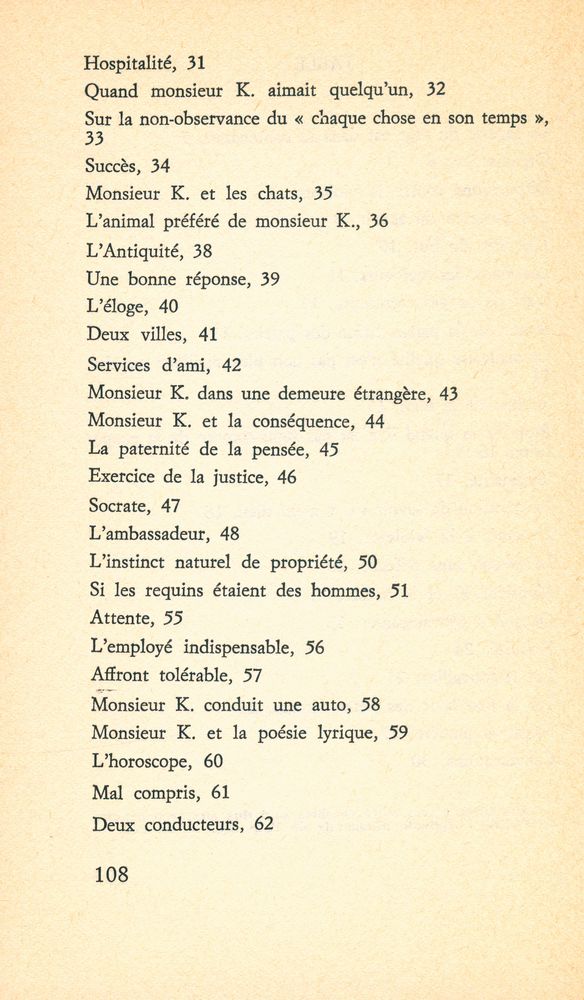 『Histoires de monsieur Keuner』 3