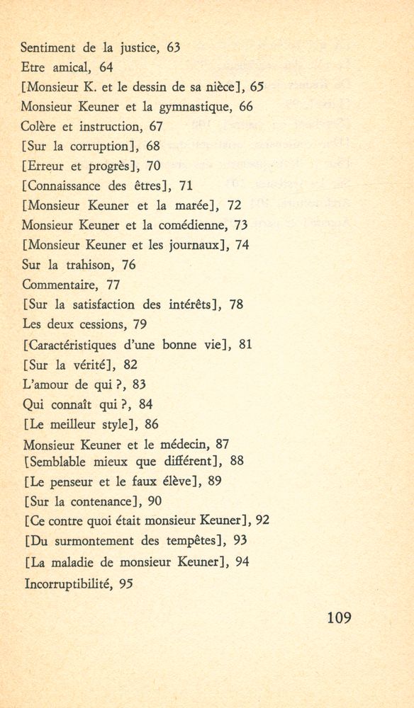 『Histoires de monsieur Keuner』 4