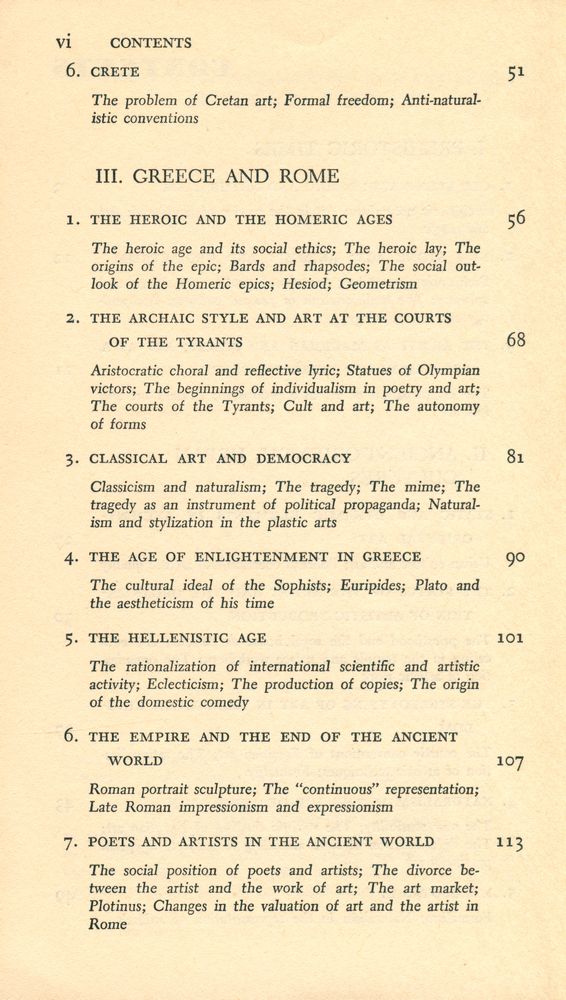 『The Social History of Art, volume one : Prehistoric times, Ancient - Oriental urban cultures, Greece and Rome, The Middle Ages』 3
