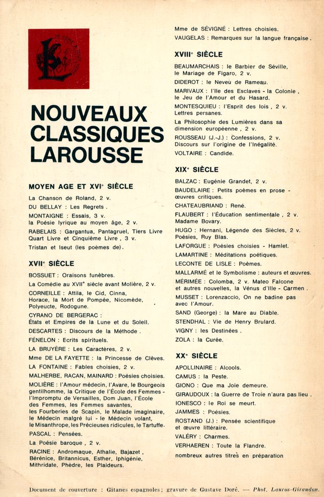 『NOUVEAUX CLASSIQUES LAROUSSE - LA VÉNUS D'ILLE, CARMEN』 3