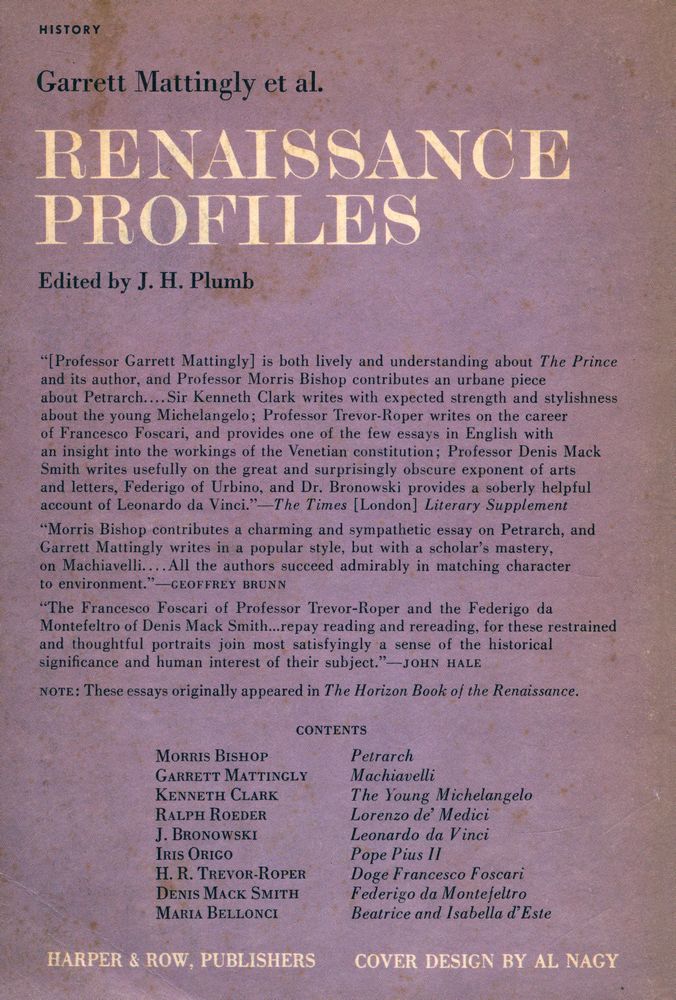『RENAISSANCE PROFILES』 3