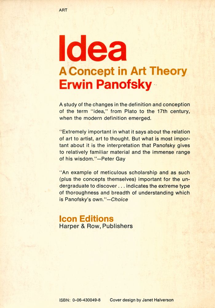 『Icon Editions IN - 49 - IDEA : A CONCEPT IN ART THEORY』 3