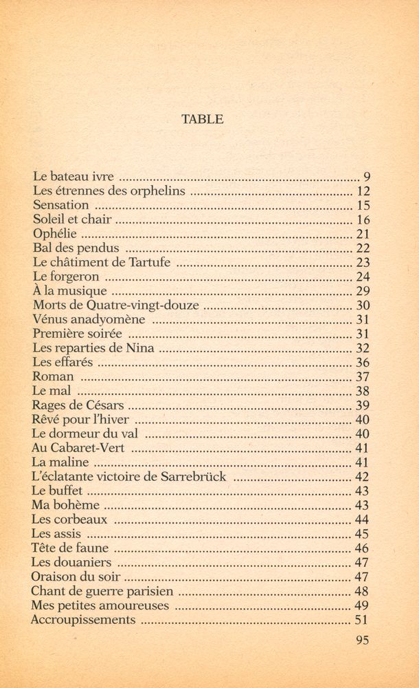 『Le bateau ivre et autres poèmes』 2