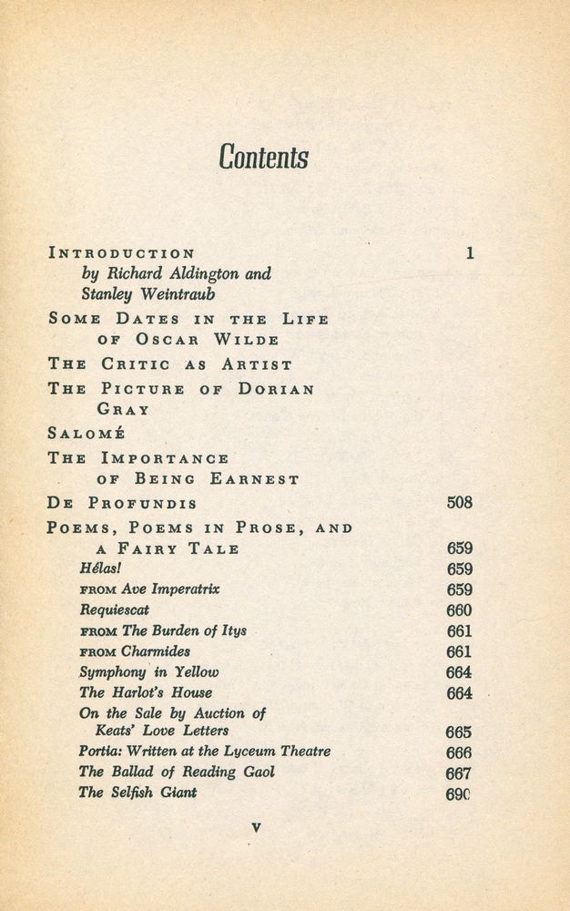 『The Portable Oscar Wilde』 2