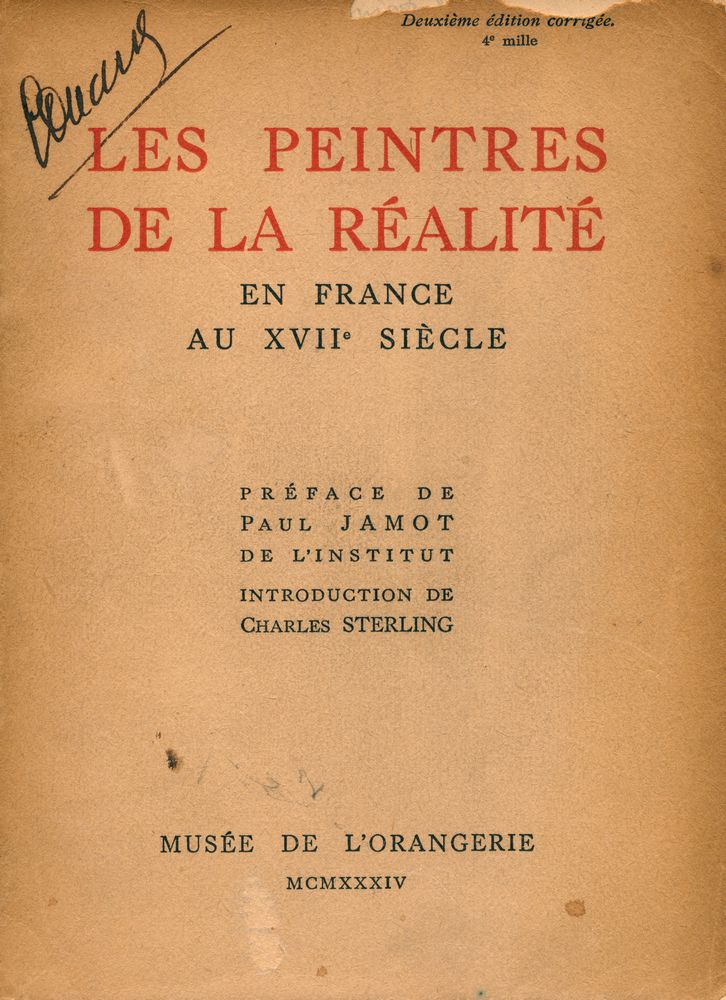 『LES PEINTRES DE LA RÉALITÉ EN FRANCE AU XVIIE SIÈCLE』 1