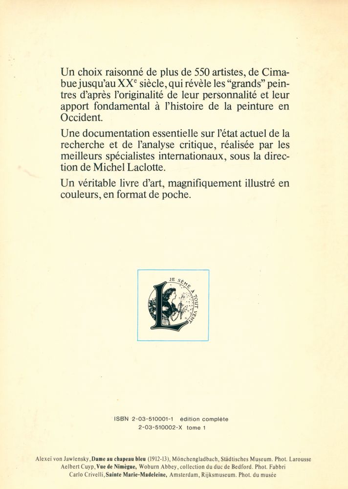 『DICTIONNAIRE DES GRANDS PEINTRES 1 - Aachen / Lucas de Leyde』 3