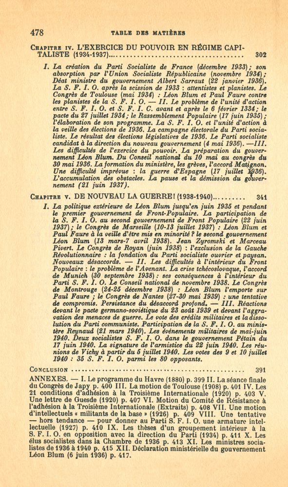 『le mouvement socialiste sous la troisième république 2 : de 1920 à 1940』 3