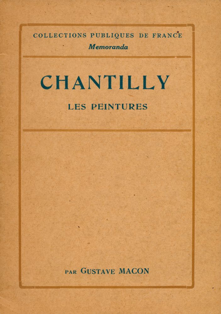 『CHANTILLY : LES PEINTURE』 1