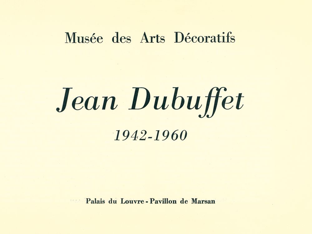 『Jean Dubuffet : 1942 - 1960』 2