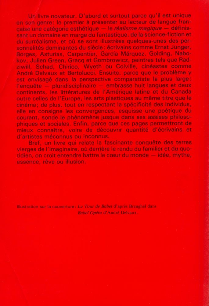 『CAHIERS DES AVANT - GARDES - LE RÉALISME MAGIQUE : Roman, Peinture et cinéma』 3