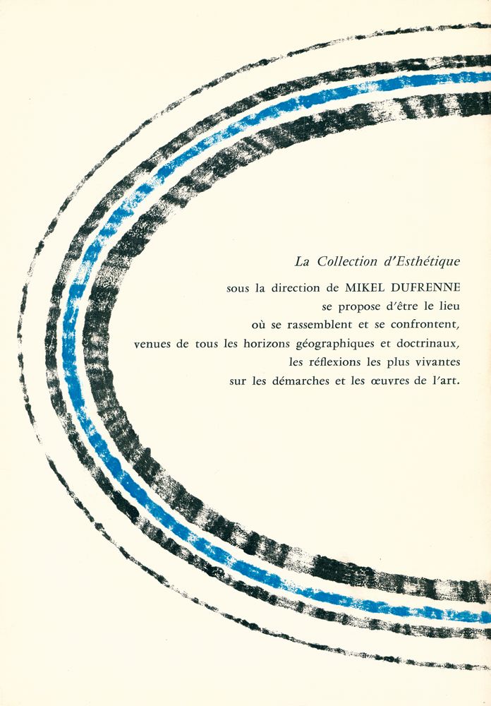 『COLLECTION D'ESTHÉTIQUE 2 - ÉTUDES D'ESTHÉTIQUE』 3
