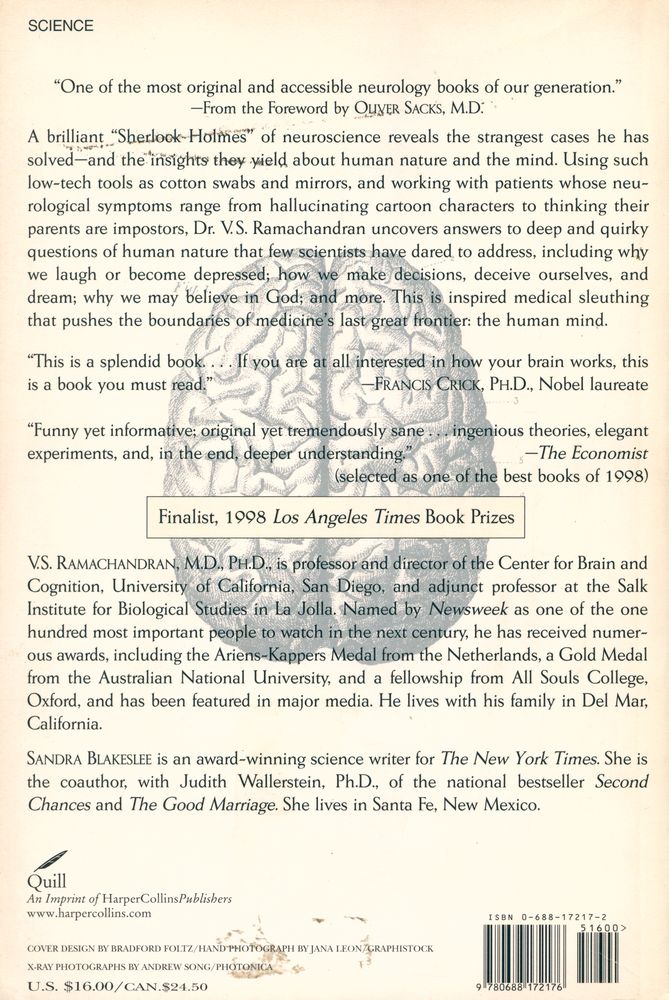 『Phantoms in the brain : probing the mysteries of the human mind』 3