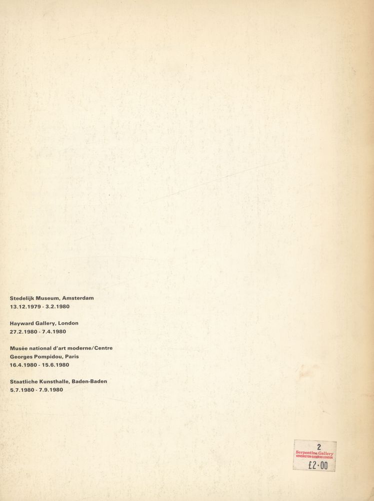 《Ellsworth Kelly : Paintings and Sculptures 1963 - 1979 / Schilderijen en Beelden 1963 - 1979》 3