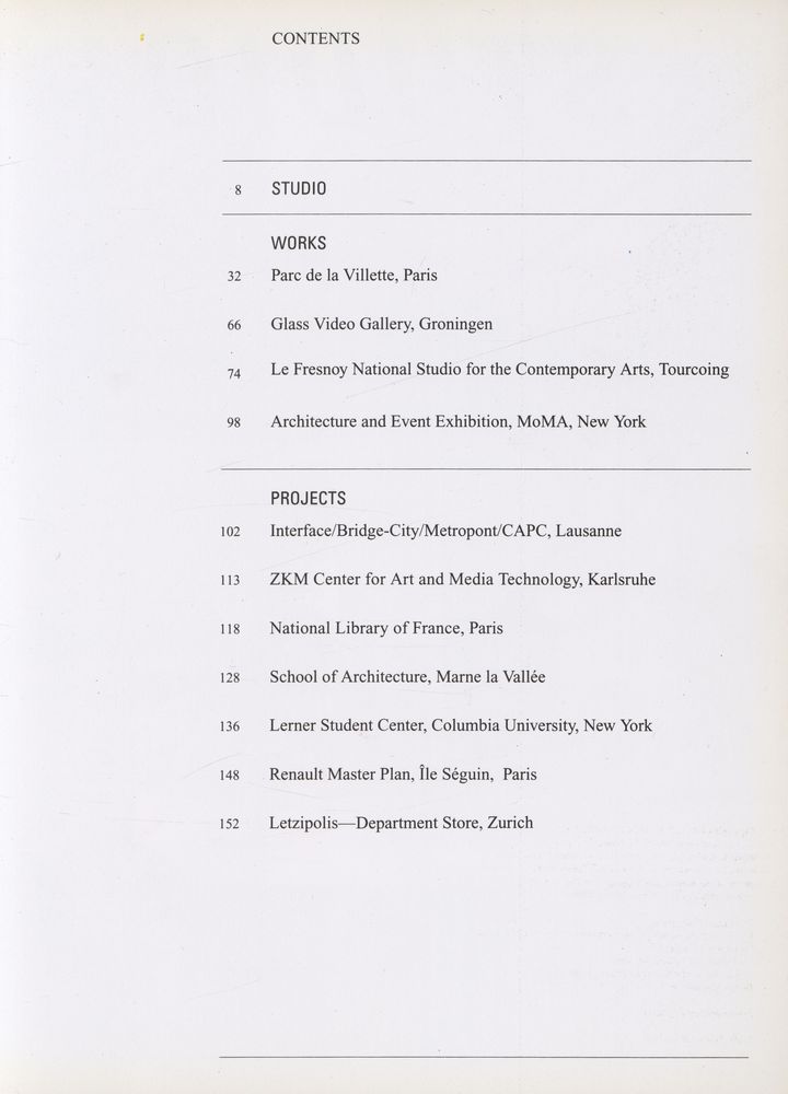 『GA DOCUMENT EXTRA 01 - BERNARD TSCHUMI』 2