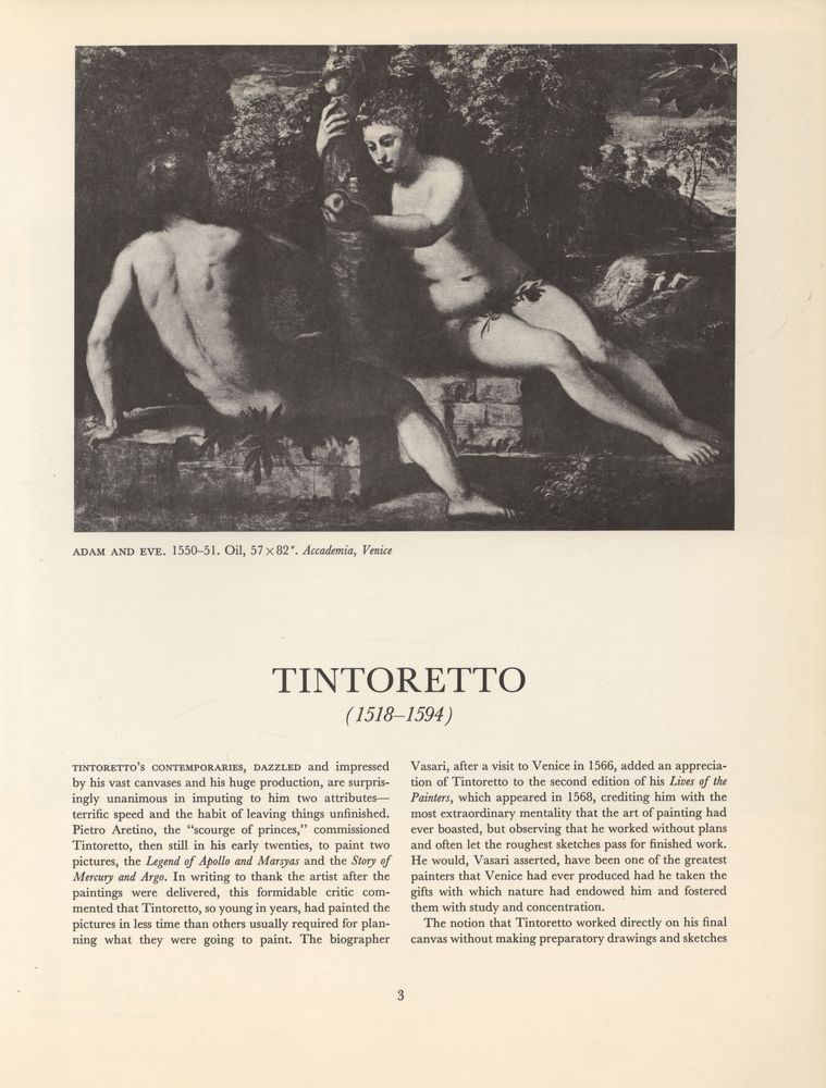 『THE LIBRARY OF GREAT PAINTERS - TINTORETTO』 2