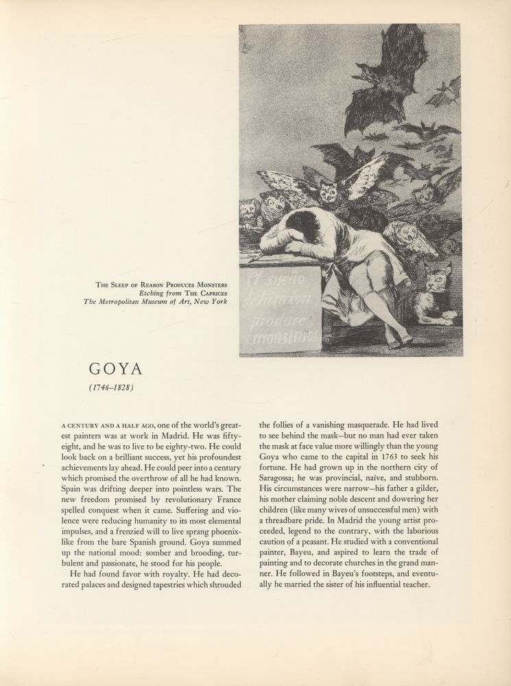 『THE LIBRARY OF GREAT PAINTERS - (Francisco José de Goya y Lucientes) GOYA』 2