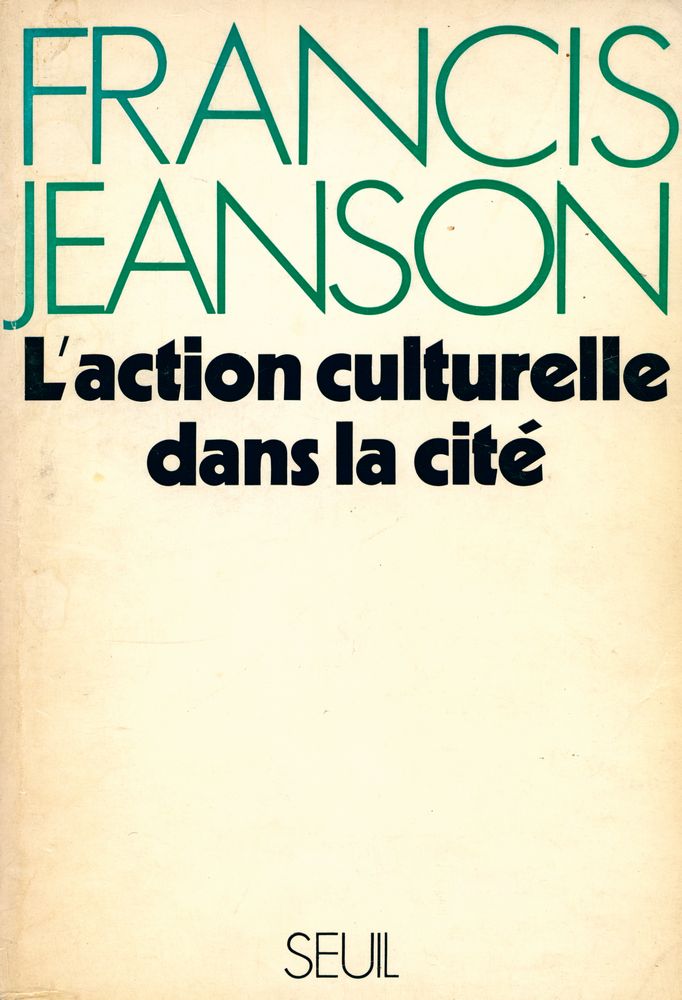 『L'ACTION CULTURELLE DANS LA CITÉ』 1