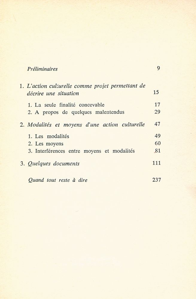 『L'ACTION CULTURELLE DANS LA CITÉ』 2