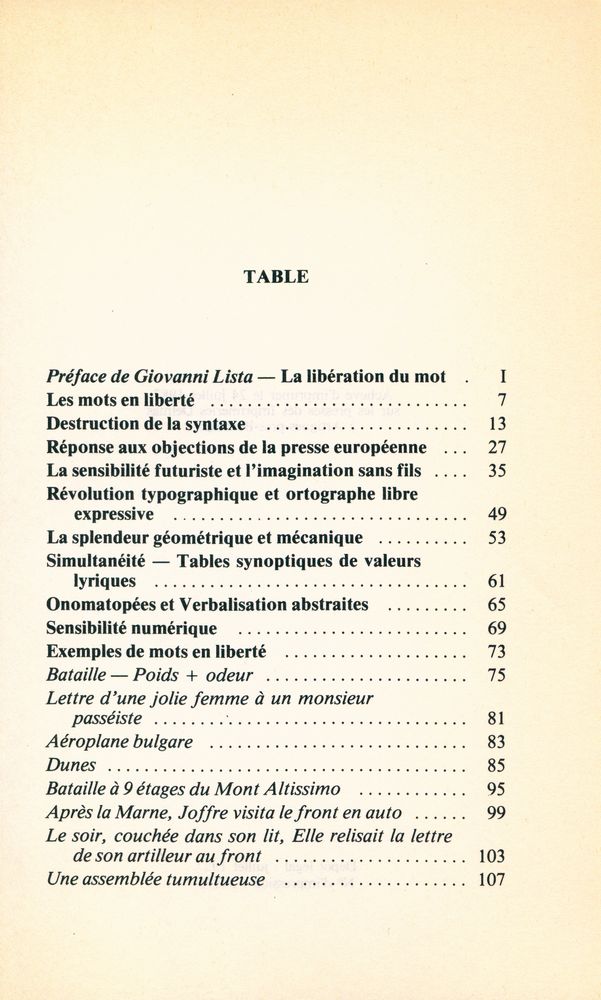 『AVANT - GARDES - LES MOTS EN LIBERTÉ FUTURISTES』 2
