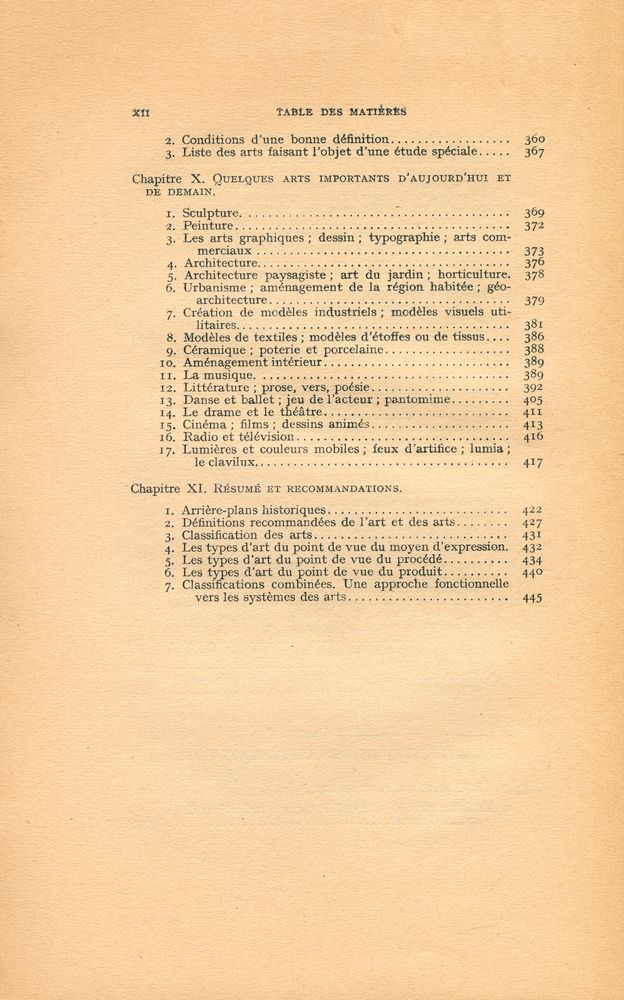 『LES ARTS ET LEURS RELATIONS MUTUELLES』 5