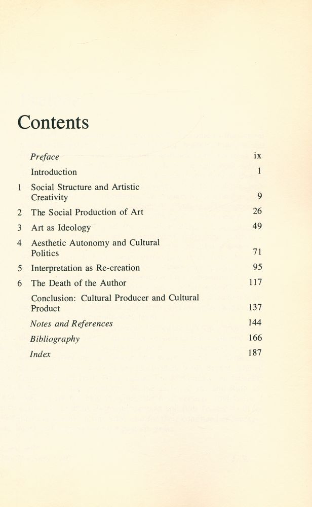 『The social production of art』 2