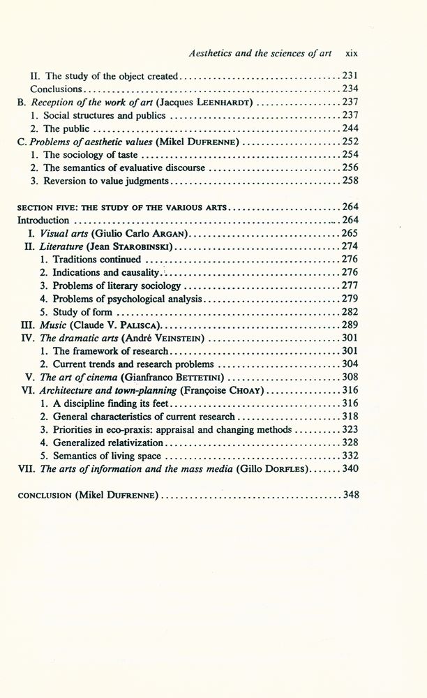 『Main trends in aesthetics and the sciences of art』 4