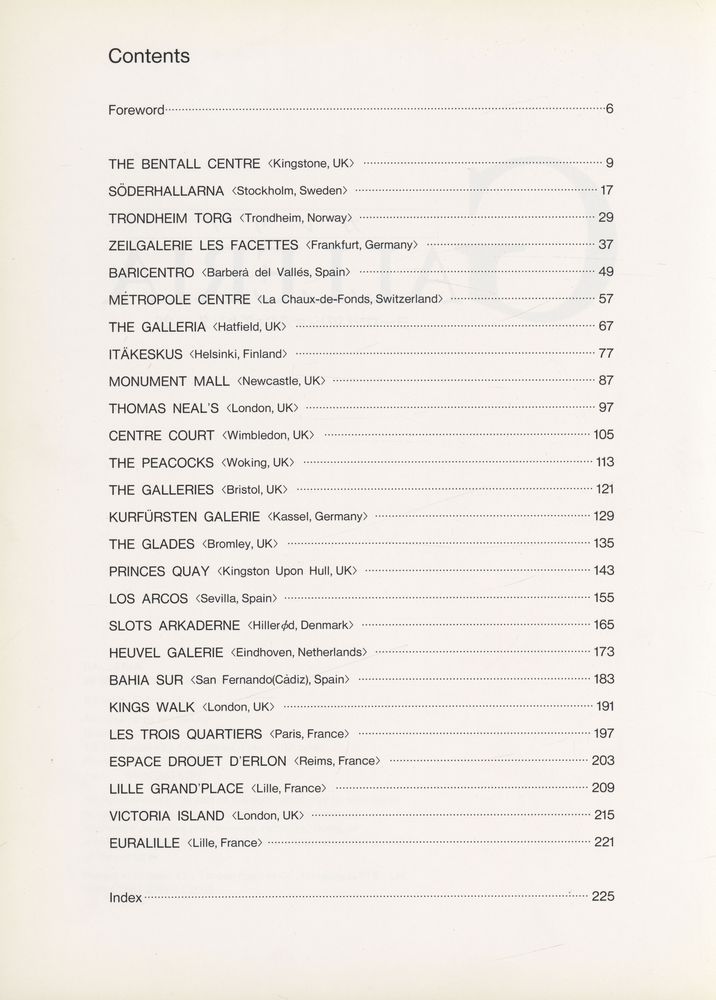 『GALLERIA 26 Shopping Centers in Europe』 2