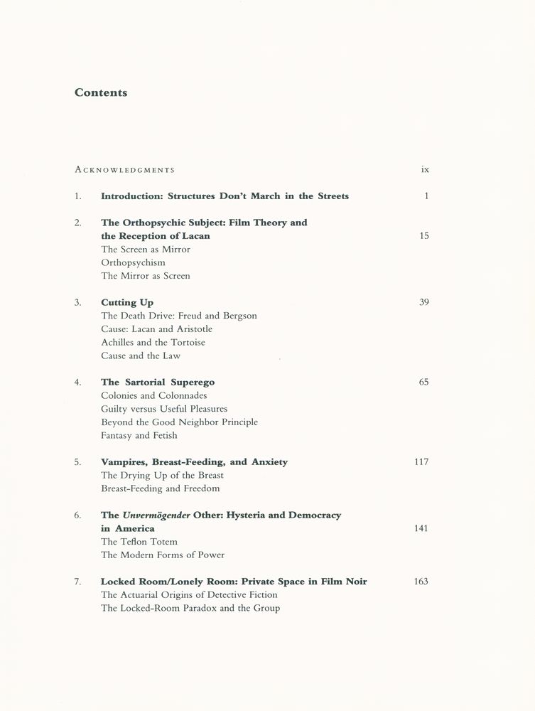 『Read my desire : Lacan against the historicists』 2