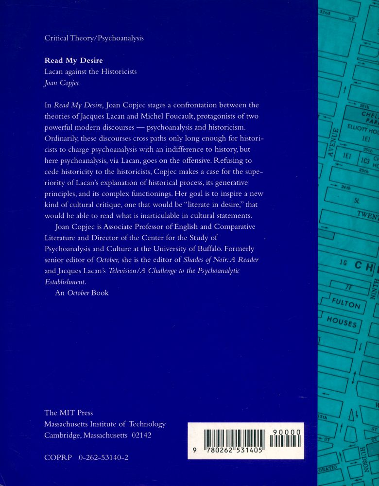 『Read my desire : Lacan against the historicists』 4