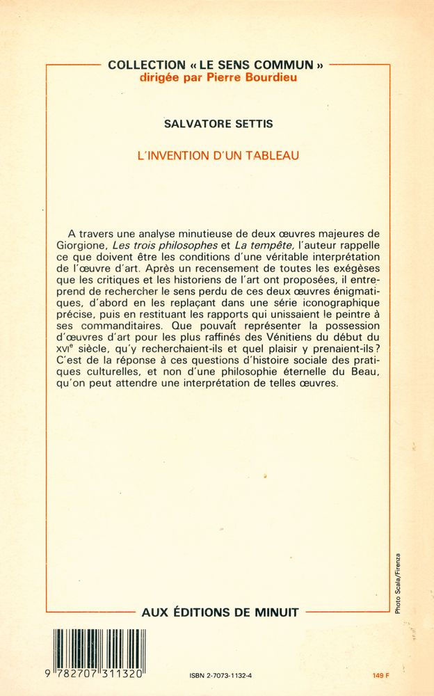 『l'invention d'un tableau : 