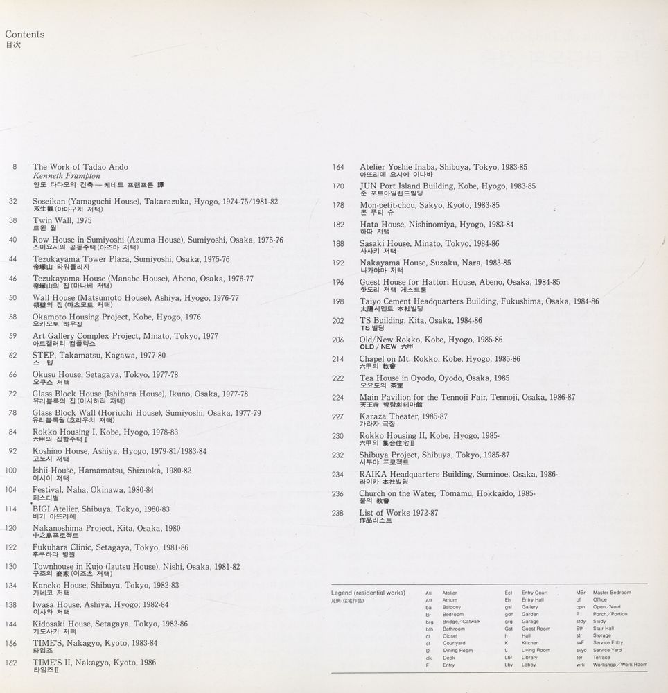 『現代 建築家 1 - 안도 다다오 作品集(현대 건축가 1 - 안도 다다오 작품집)』 2