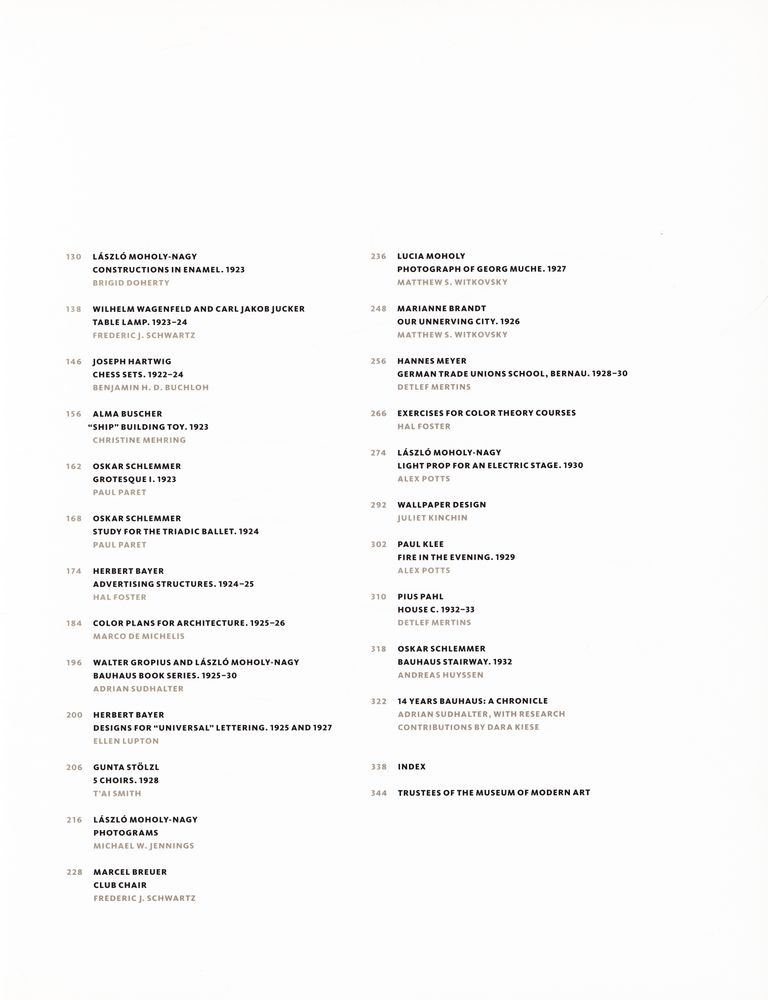 《BAUHAUS 1919 - 1933 : WORKSHOPS FOR MODERNITY》 3