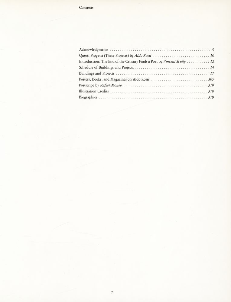 『Aldo Rossi, buildings and projects』 2